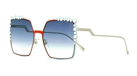 FENDI CAN EYE FF 0259/S L7Q Sunglasses, Orange Blue 